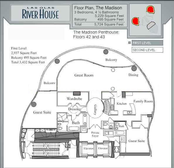 Las Olas River House, Penthouse